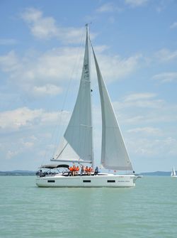 Vitorlás a Balatonon.